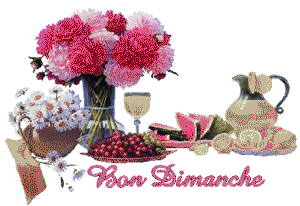 Gif animé Bon dimanche fleurs